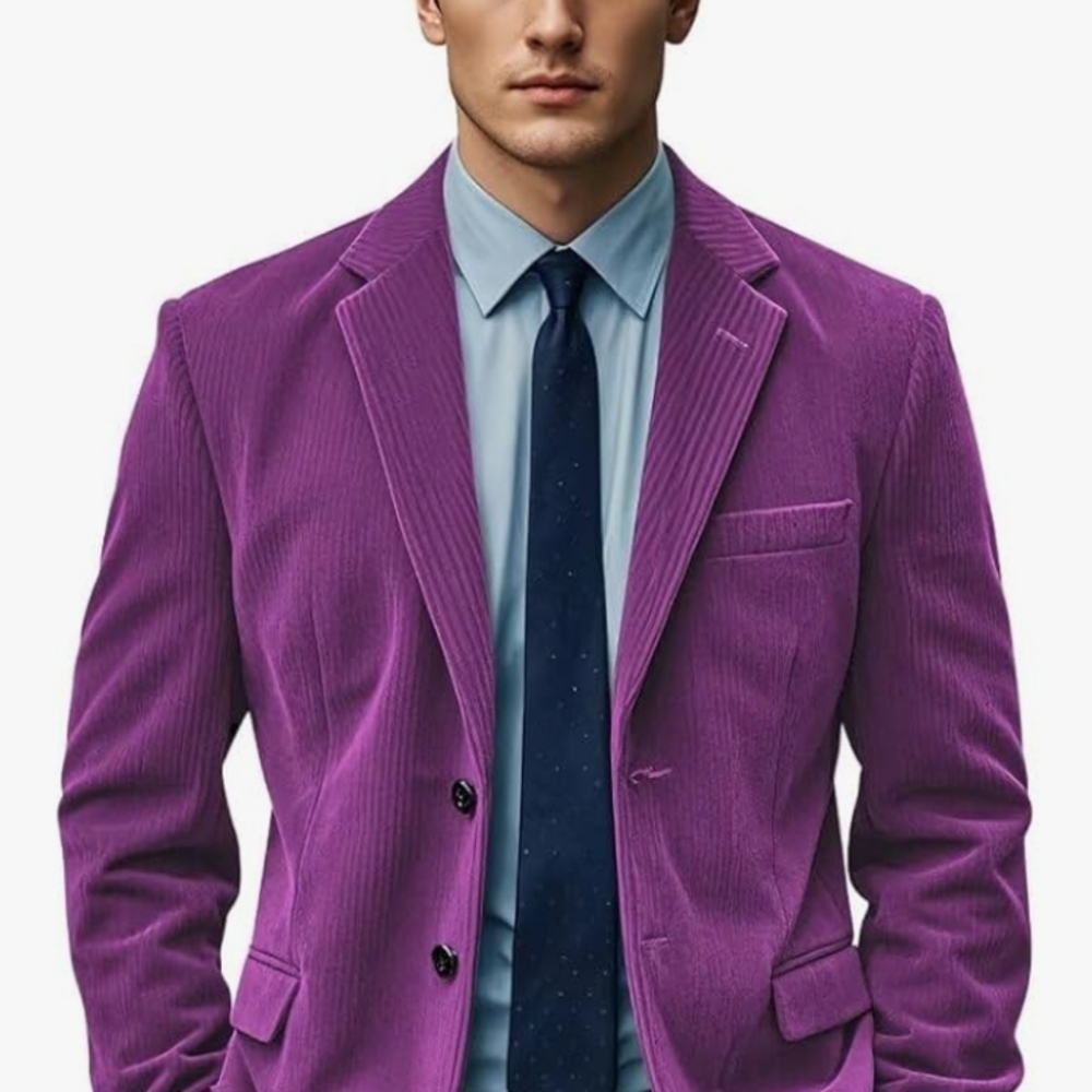 Men's Purple Blazer
